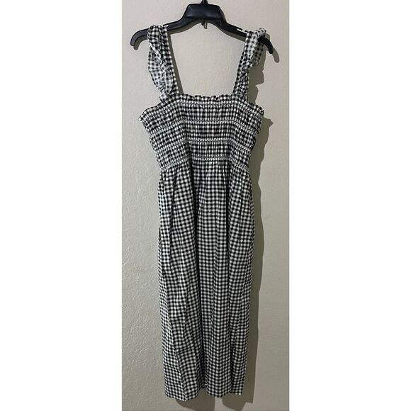 BCBGeneration Women's Square Neck a Line Smoked Midi Dress -16 - Picture 3 of 6